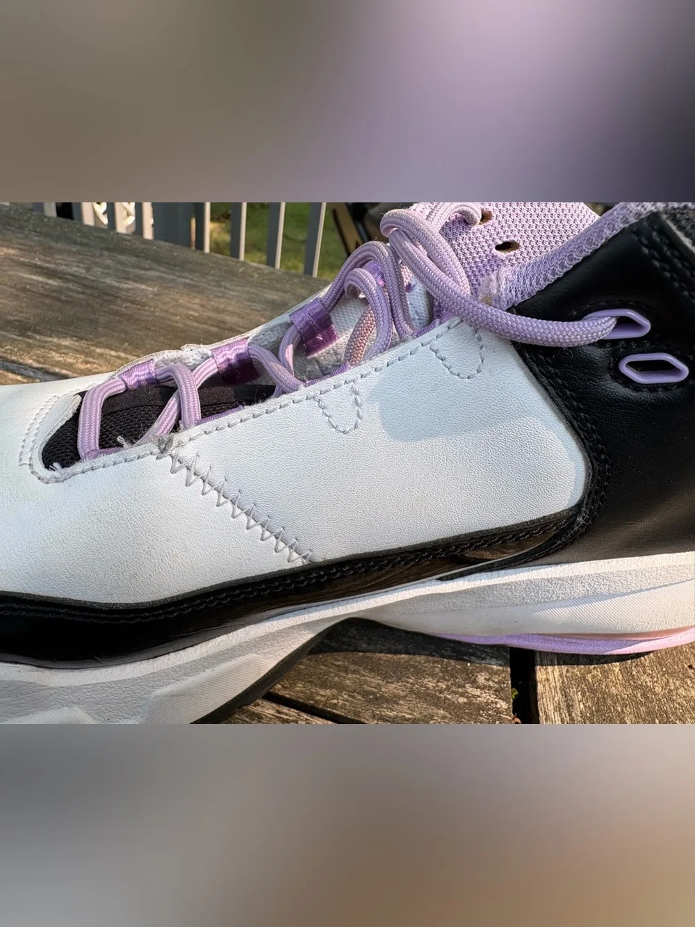 Original Jordan Max Aura 3 GS Black Lilac for Kids